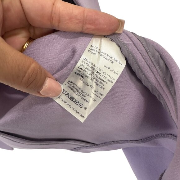 Chicos Womens Lavender Peacoat Size 2 12/14 Polyester/Nylon - Picture 3 of 14